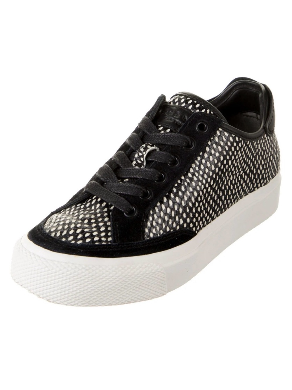 Rag & Bone Army Low-Too Black and White Animal Print Sneakers NWOT Size 38